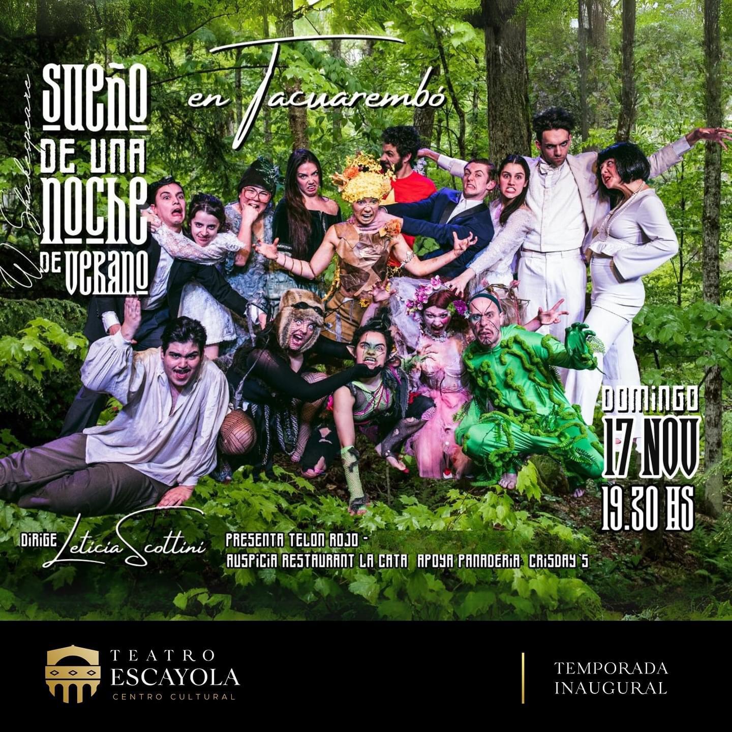 “Sueño de una noche de verano” llega al Teatro Escayola este domingo 17