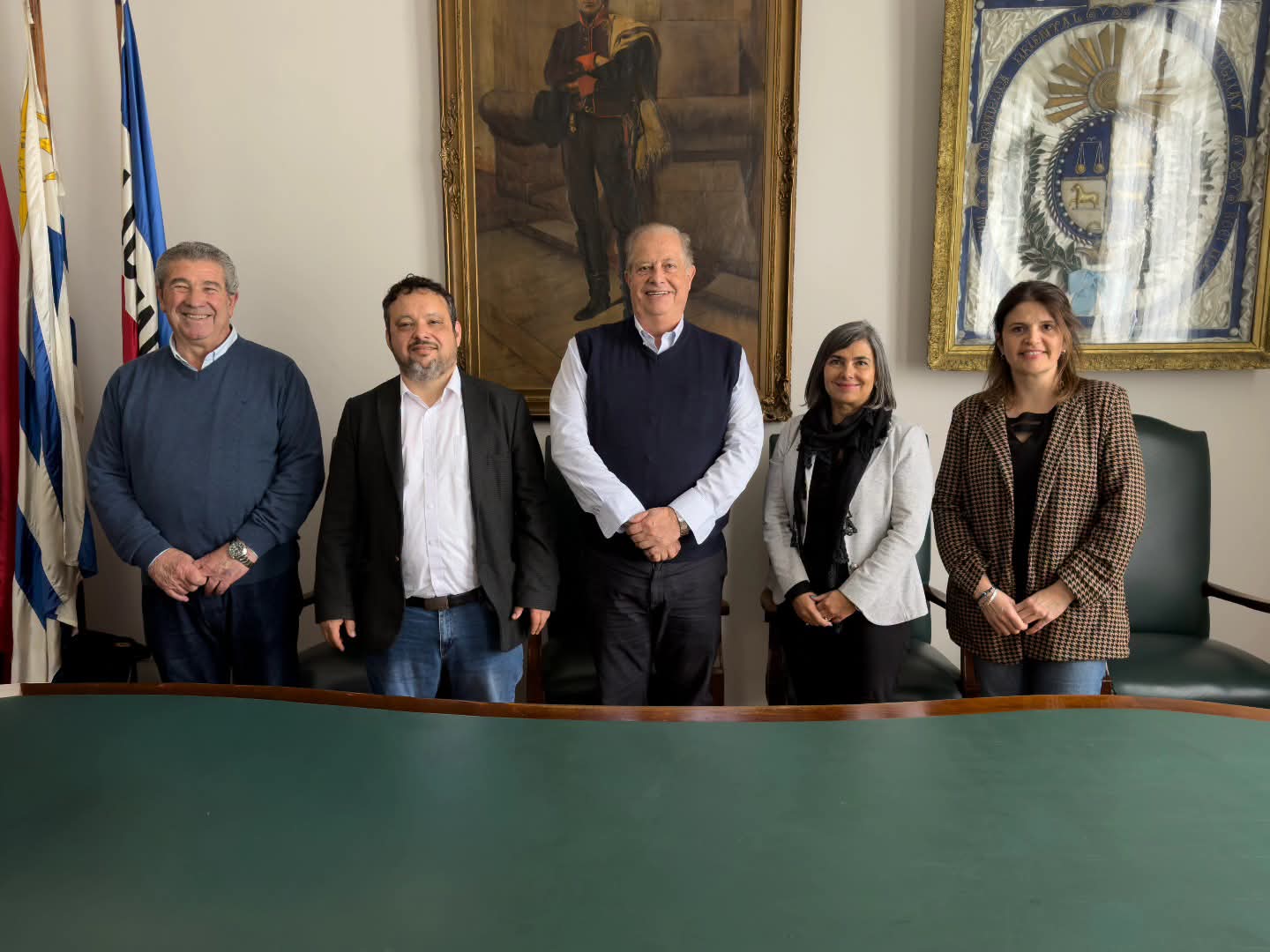 Intendente de Tacuarembó recibió a integrantes del directorio de Antel