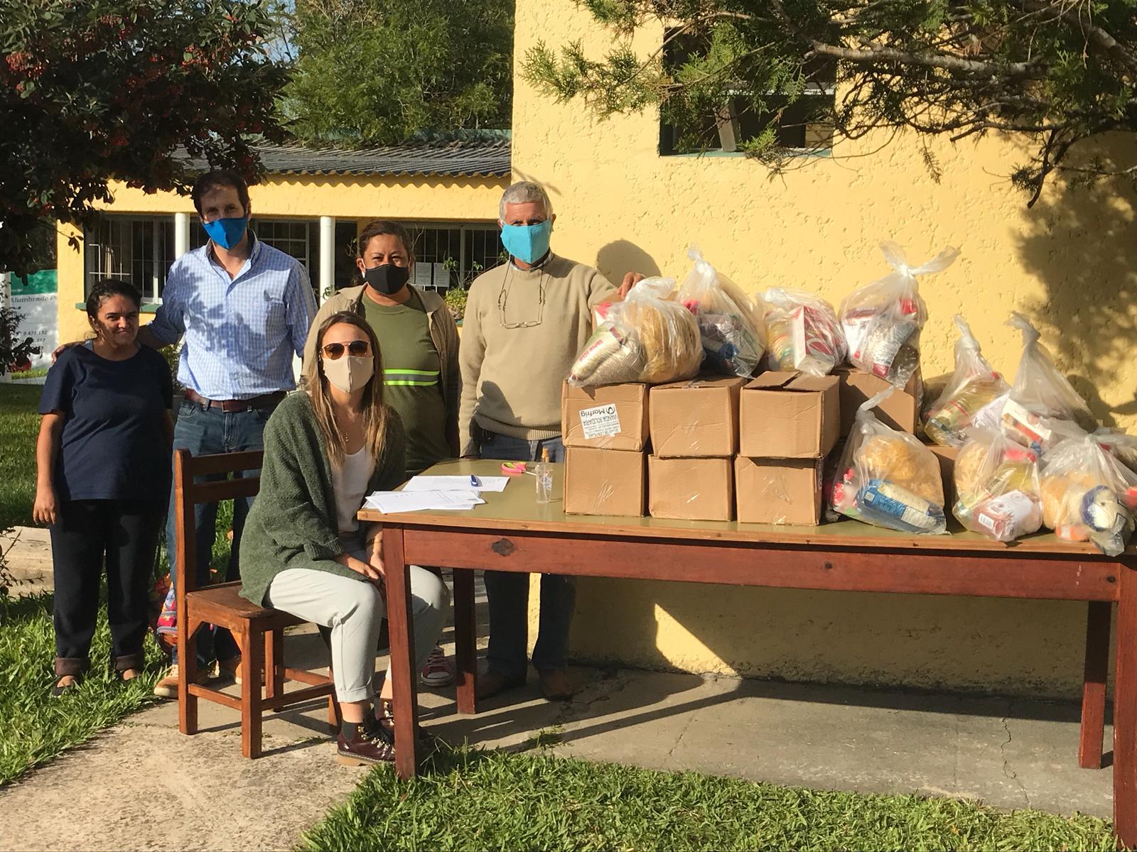 Curtina, entrega de alimentos
