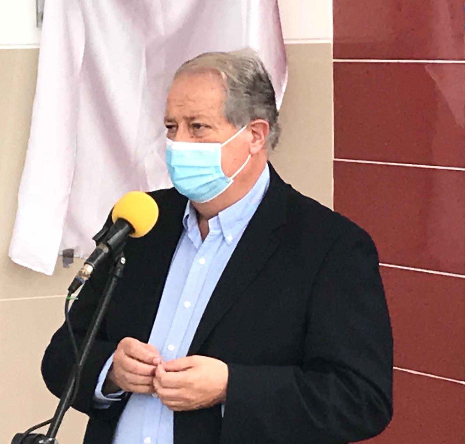 Se habilitó el CTI Covid en el Hospital y se descubrió una placa reconociendo el aporte realizado a la institución por Miguel Ángel Ortiz