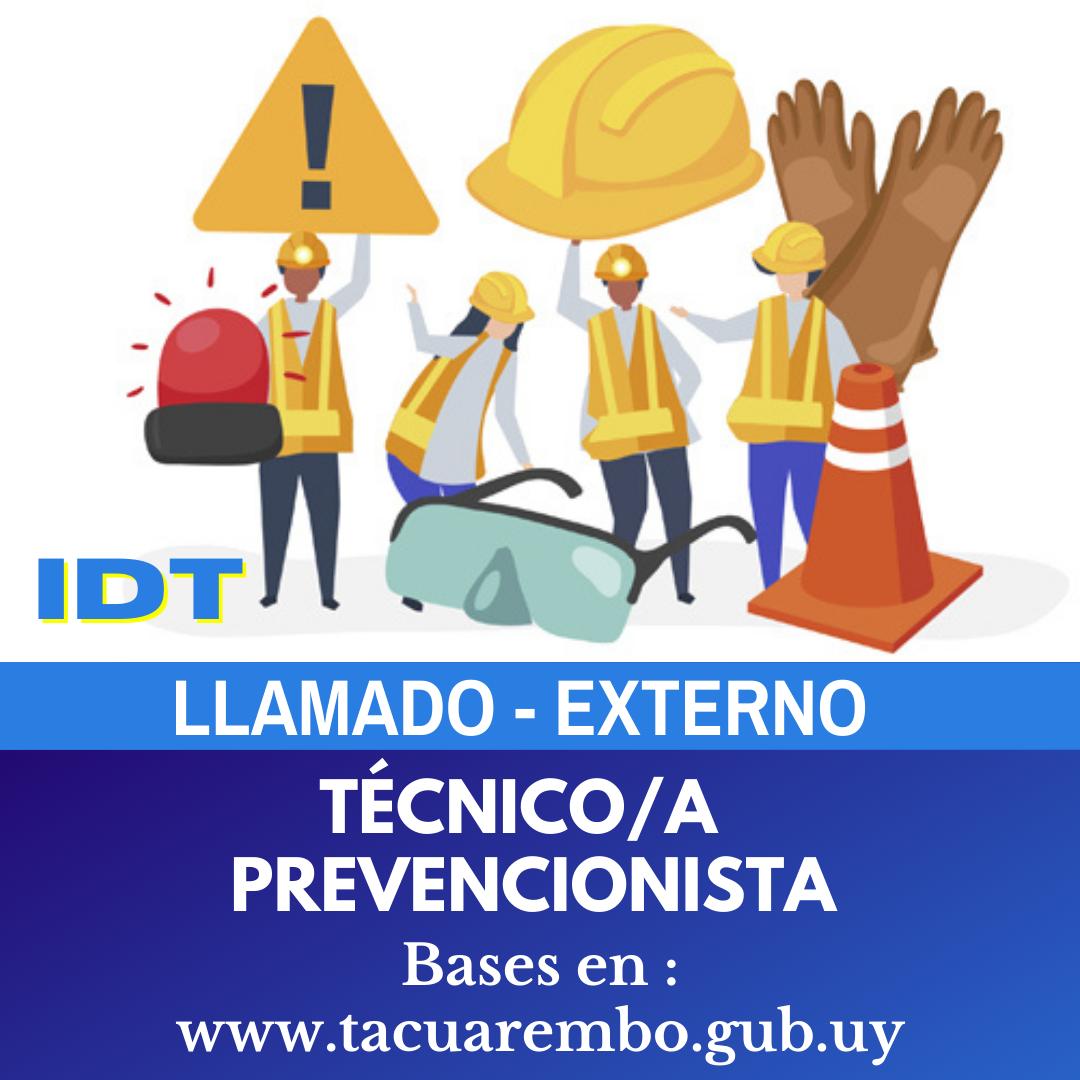 Llamado a Ing.Téc. Prevencionistas o Téc. Prevencionistas