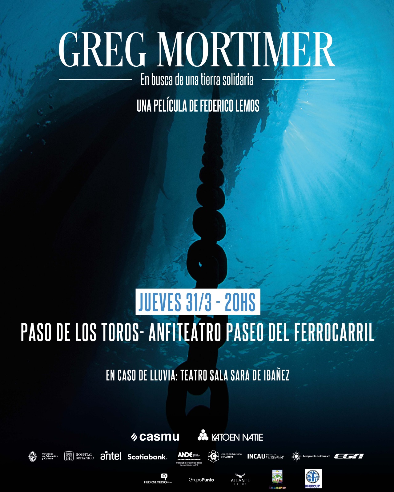 Exhibición de la película Greg Mortimer