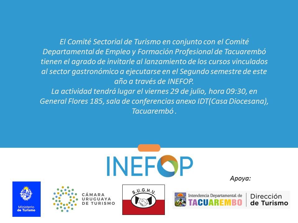 Cursos vinculados al sector gastronómico