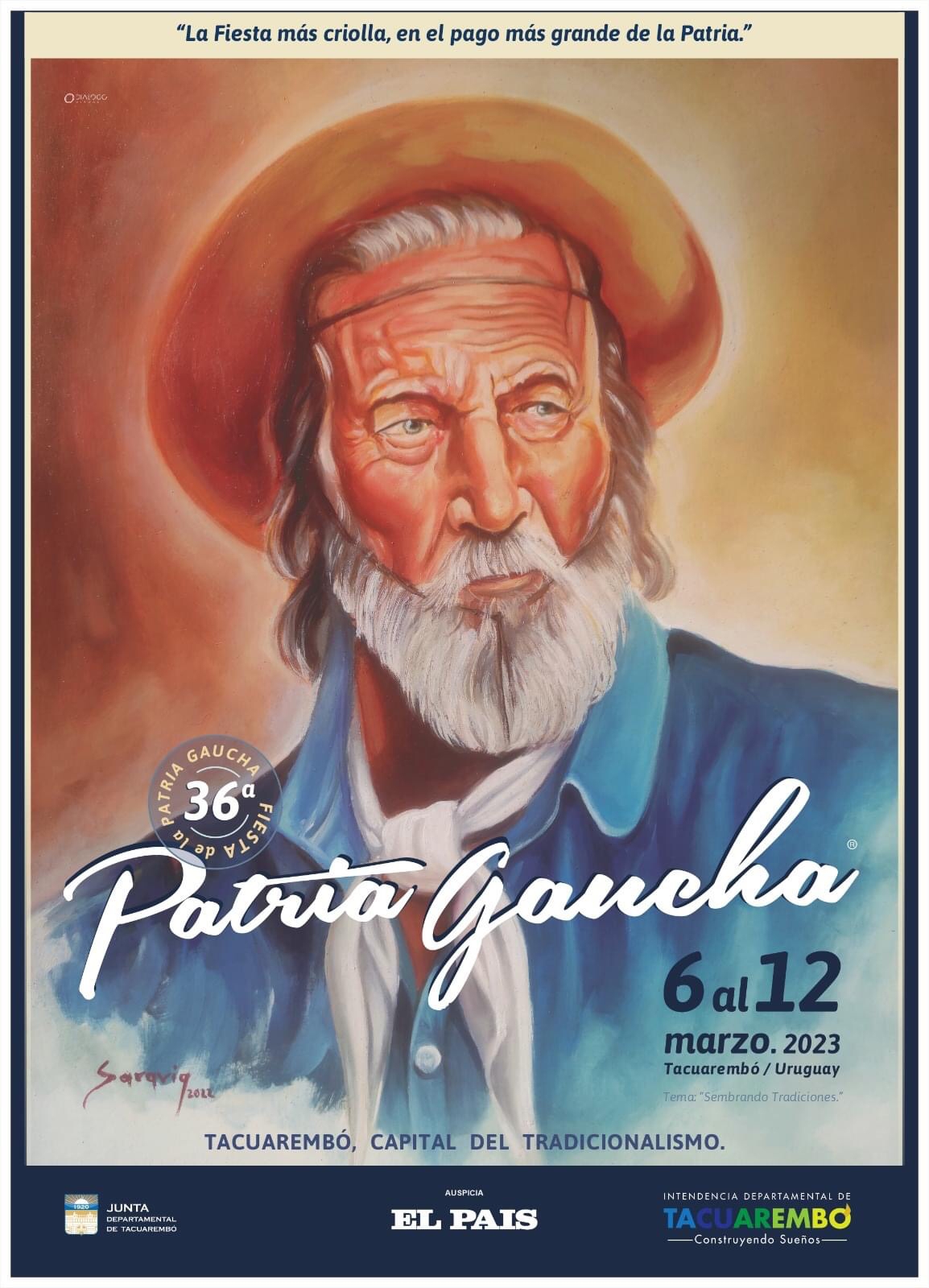 Se presentó el afiche de la 36a. edición de la Fiesta de la Patria Gaucha