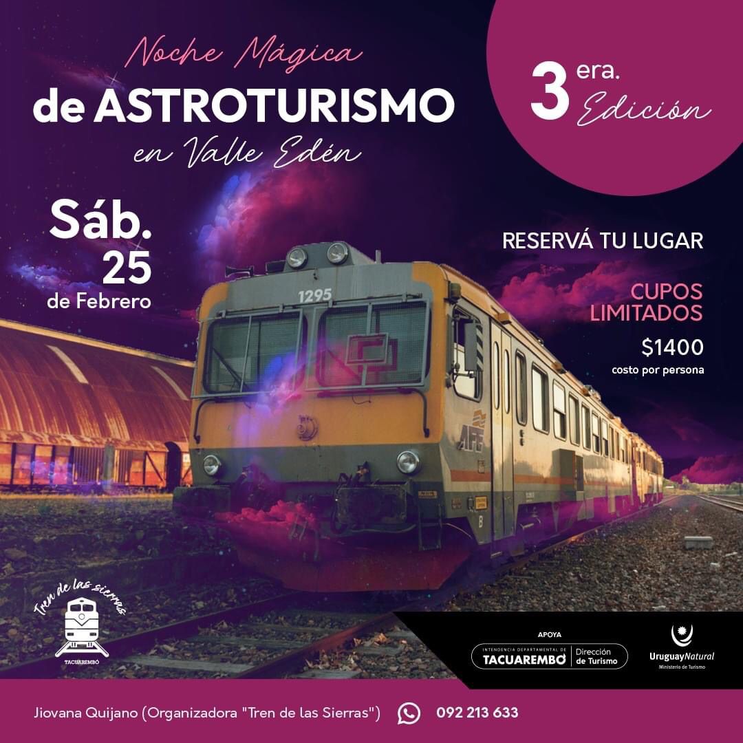 El Tren de las Sierras agregó una 3ª edición de su “Noche Mágica de Astroturismo”