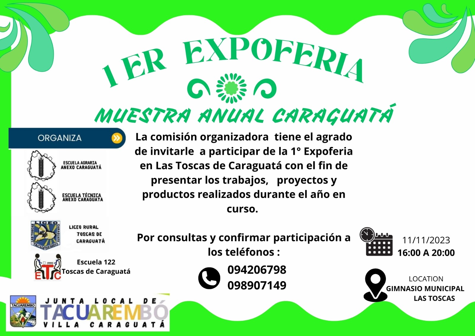 Primera Expo Feria: Muestra Anual de Caraguatá