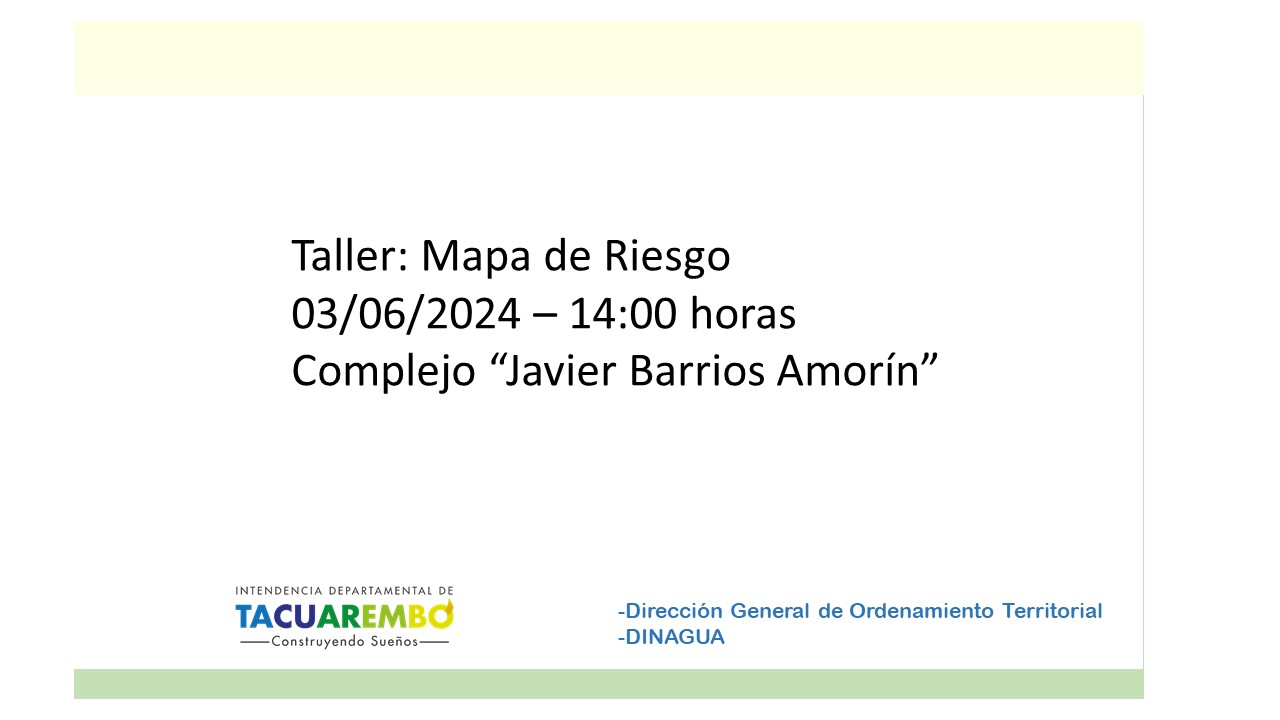 Taller Mapa de Riesgo de Inundación