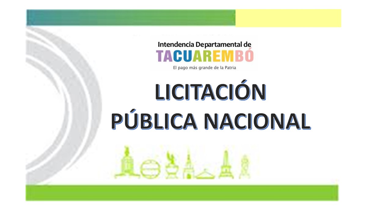Llamado a Licitación Pública Nacional
