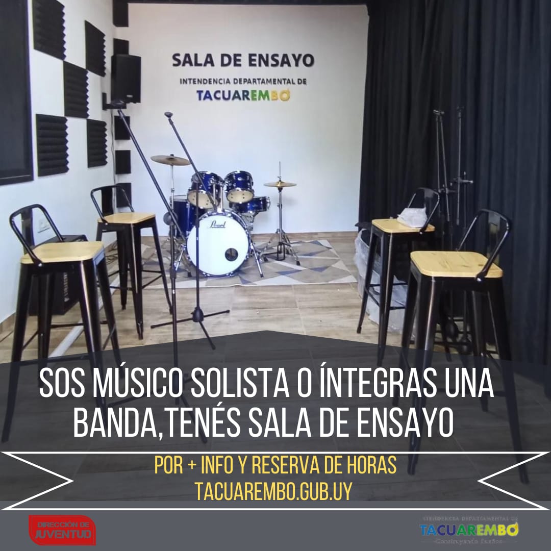 Se aprobó el protocolo de uso para la Sala de Ensayo Municipal