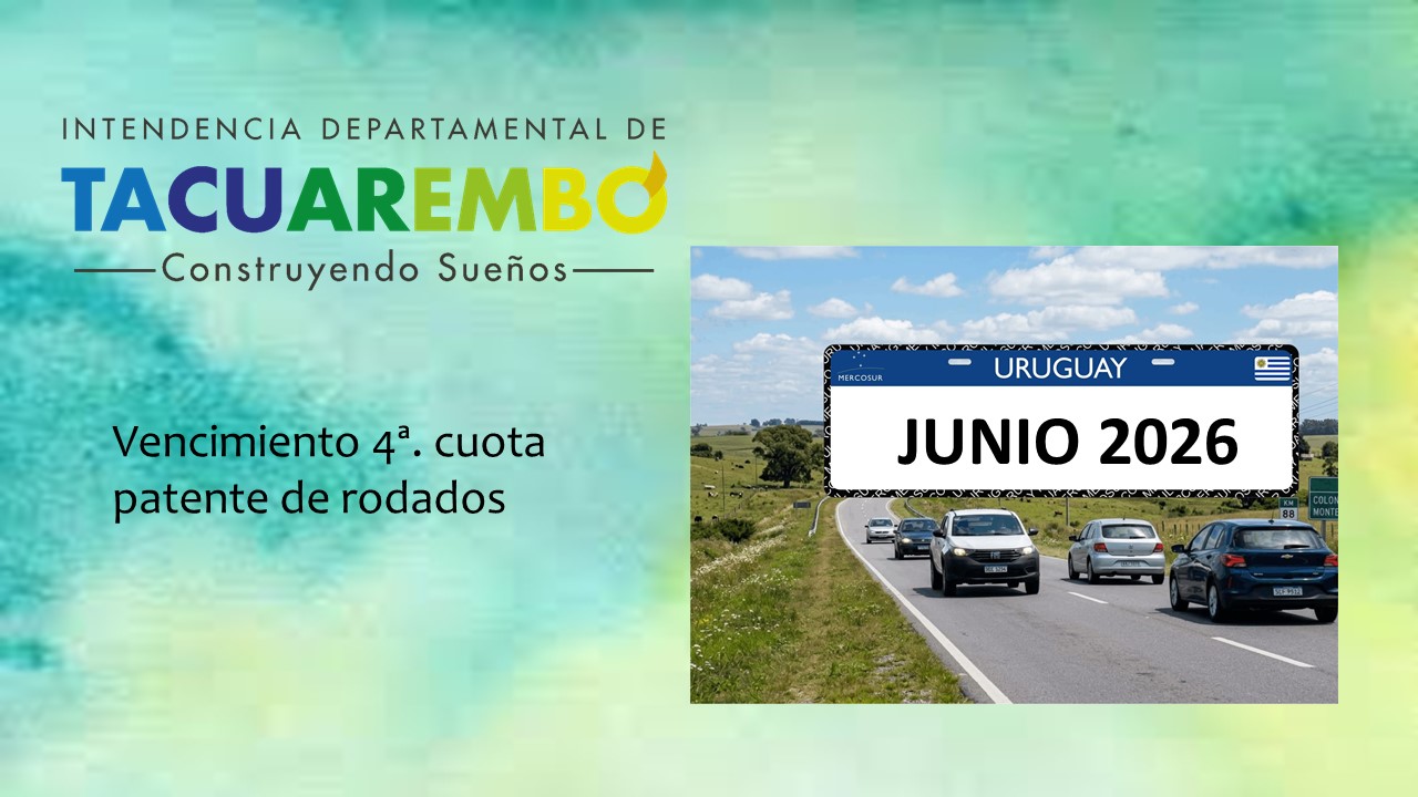 Vencimiento 4ª. cuota Patente de Rodados