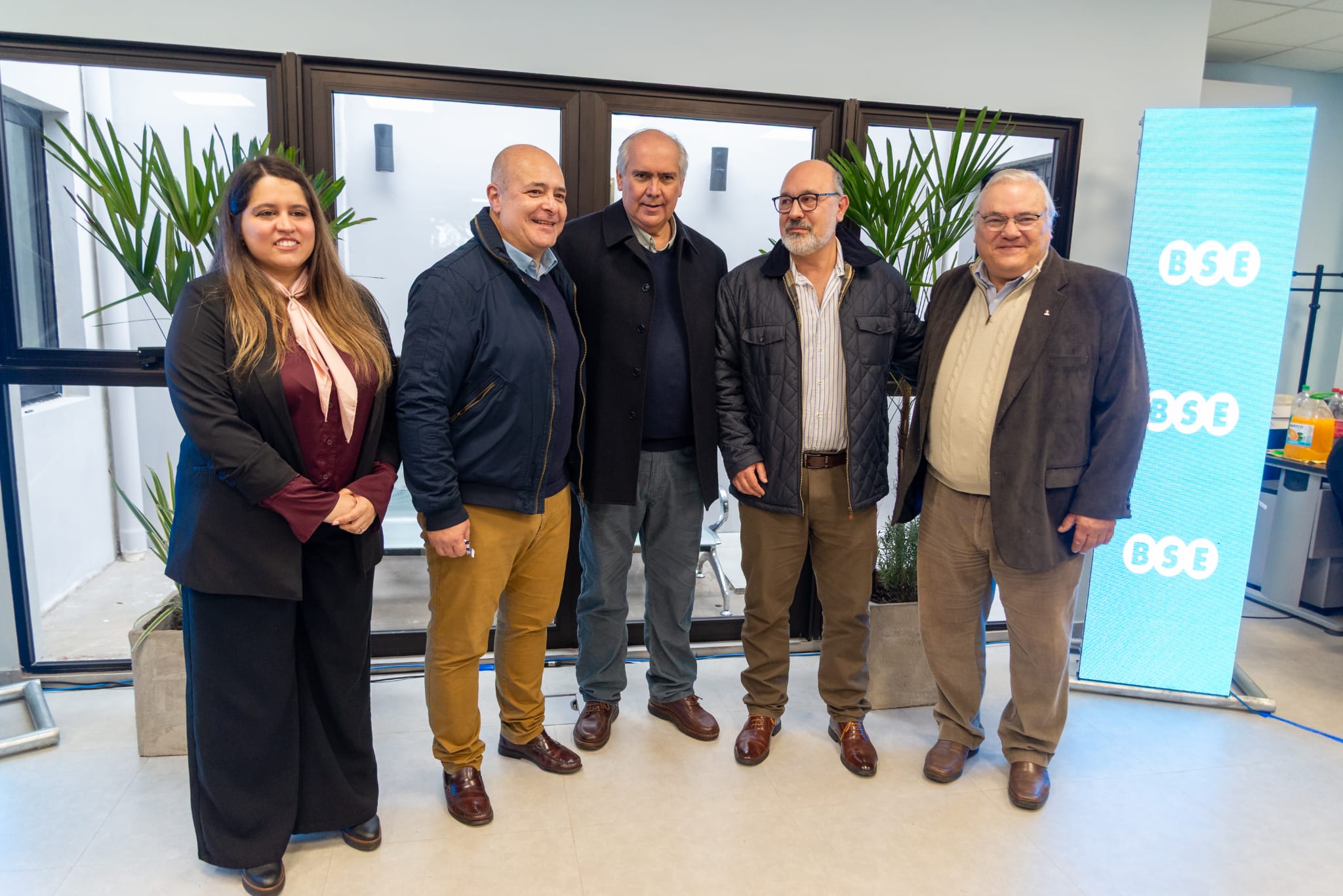 El secretario general interino Gustavo Ramos acompañó la inauguración de la nueva sucursal del BSE
