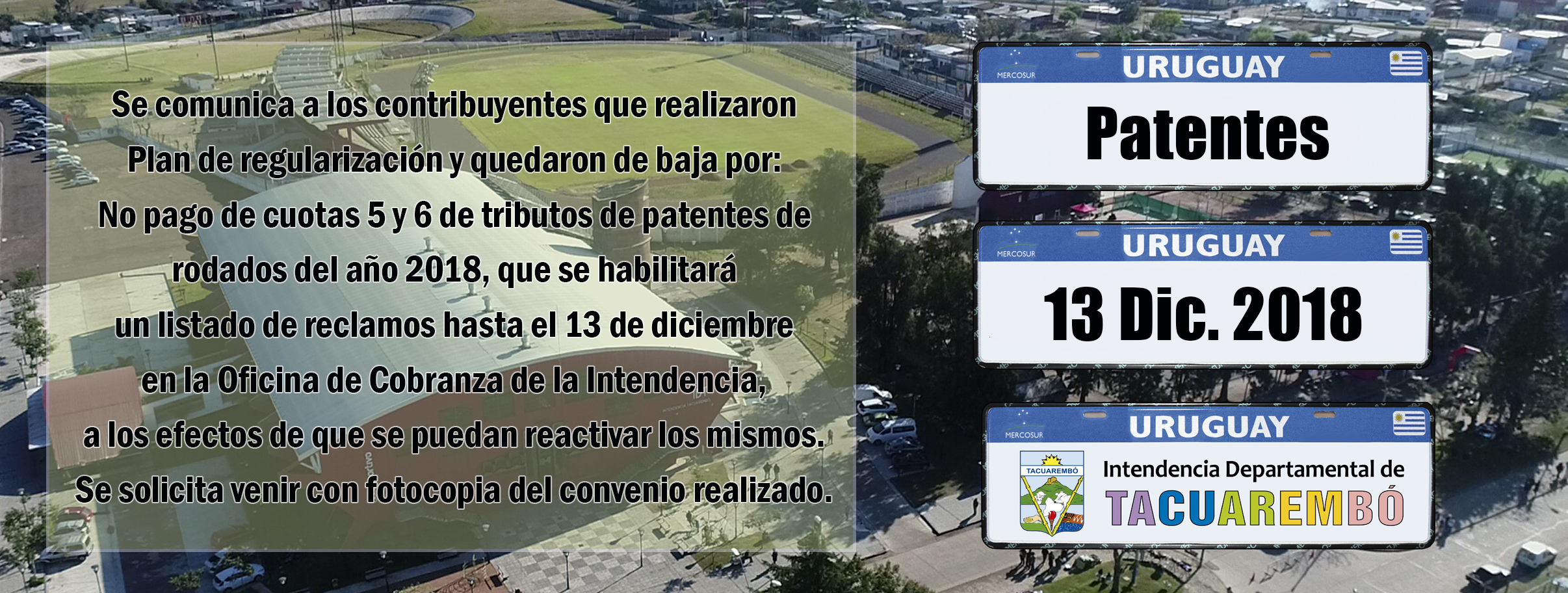 De interés para quienes tienen convenio de patentes