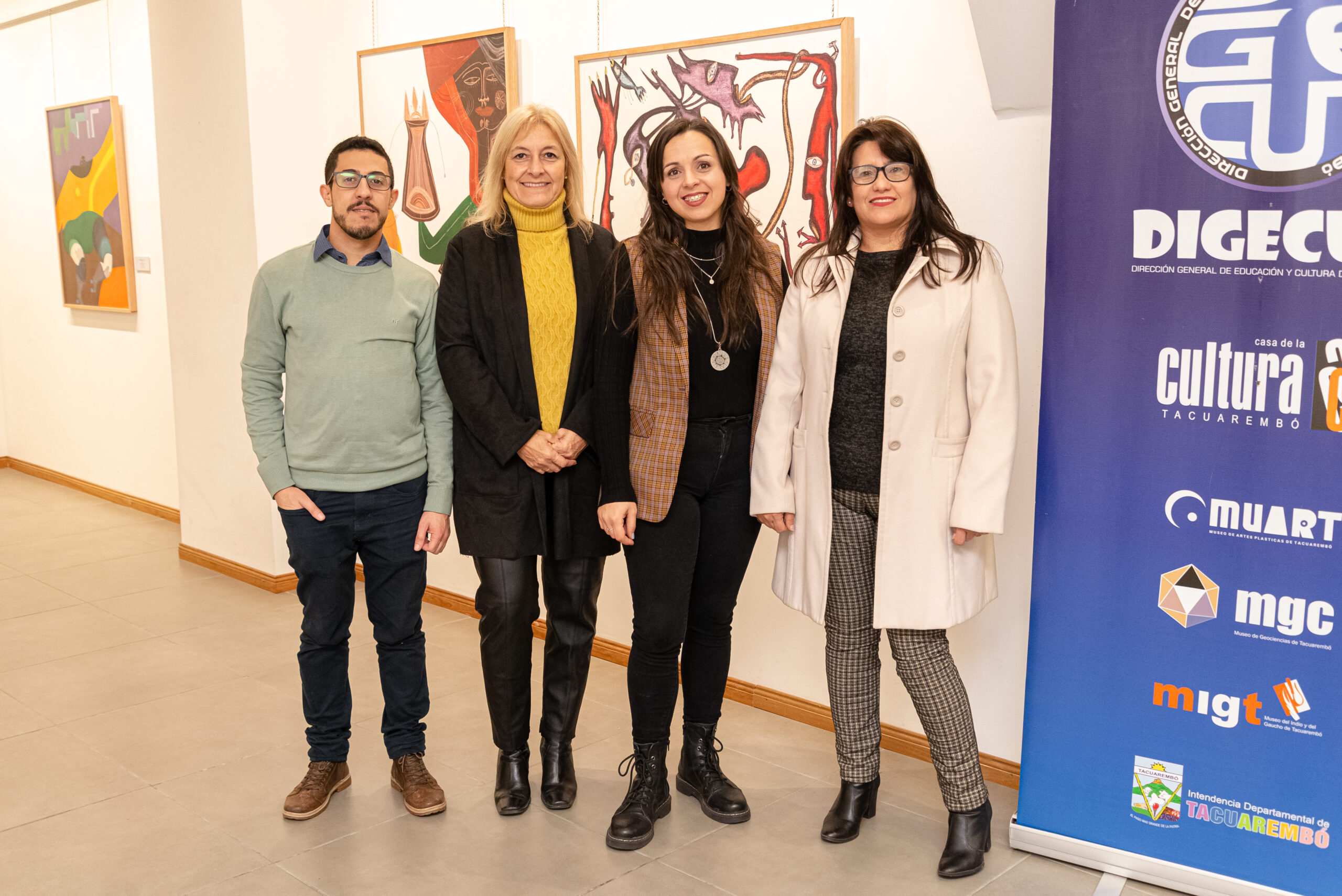 Tacuarembó recibió con alegría la inauguración de la muestra de obras de Páez Vilaró