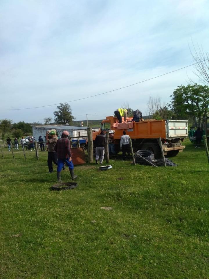 Materiales para el servicio de Agua Potable en Paso de los Novillos