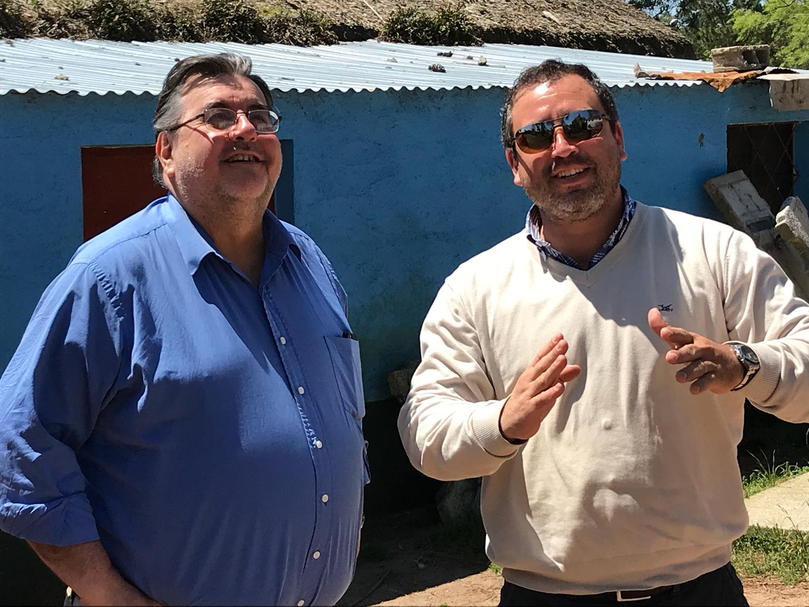 Intendente Eber Da Rosa recorrió obras