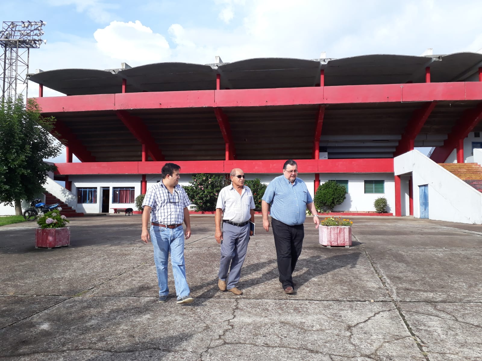El Intendente recorrió obras de infraestructura deportiva
