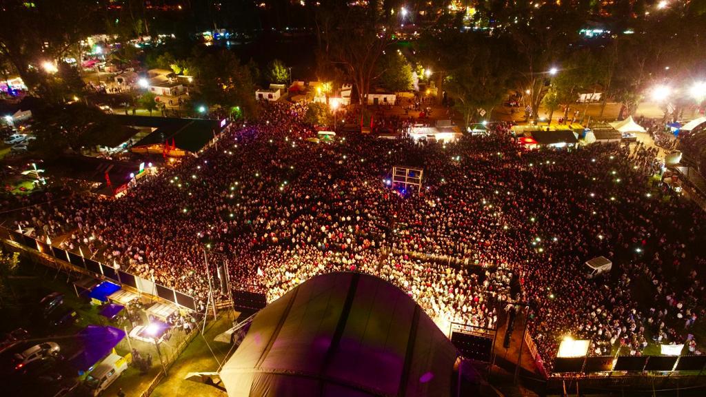 Abel cantó ante unas 15 mil personas en la Patria Gaucha