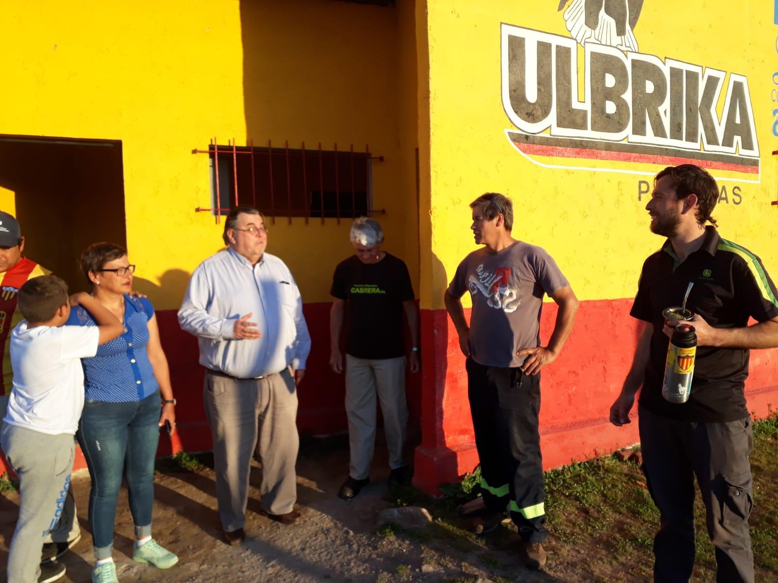 Club Progreso recibió al Intendente Eber Da Rosa en su Complejo Faustino López