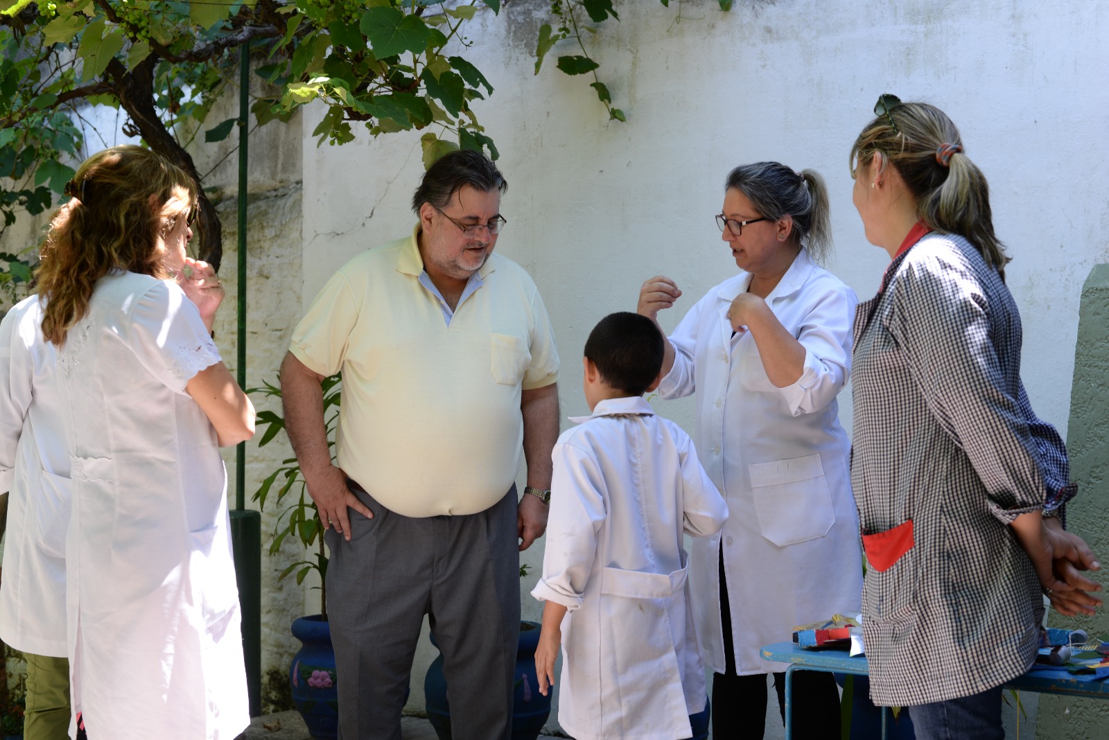 El intendente Eber Da Rosa visitó la escuela 118