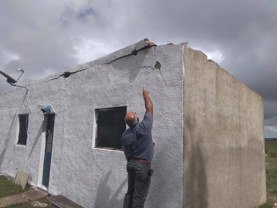 Relevamiento por daños de la Tormenta en Achar y estimación de materiales para la ayuda a los vecinos afectados