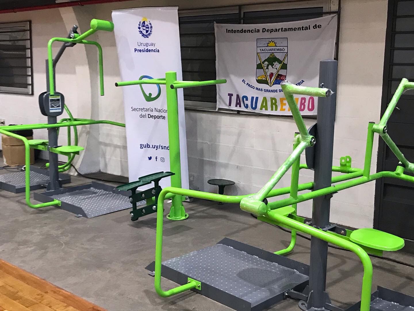 La Intendencia recibió donación de una nueva Estación Saludable por parte de la Secretaria Nacional de Deporte