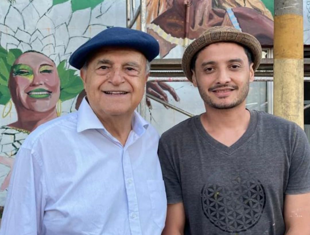 Artista italiano participa de la renovación del Primer Museo de Arte a Cielo Abierto