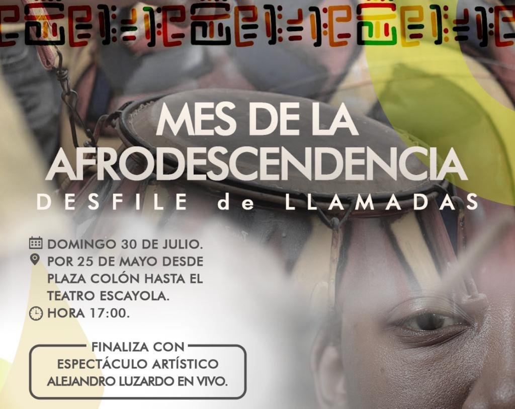 Desfile de Llamadas cerrará el Mes de la Afrodescendencia