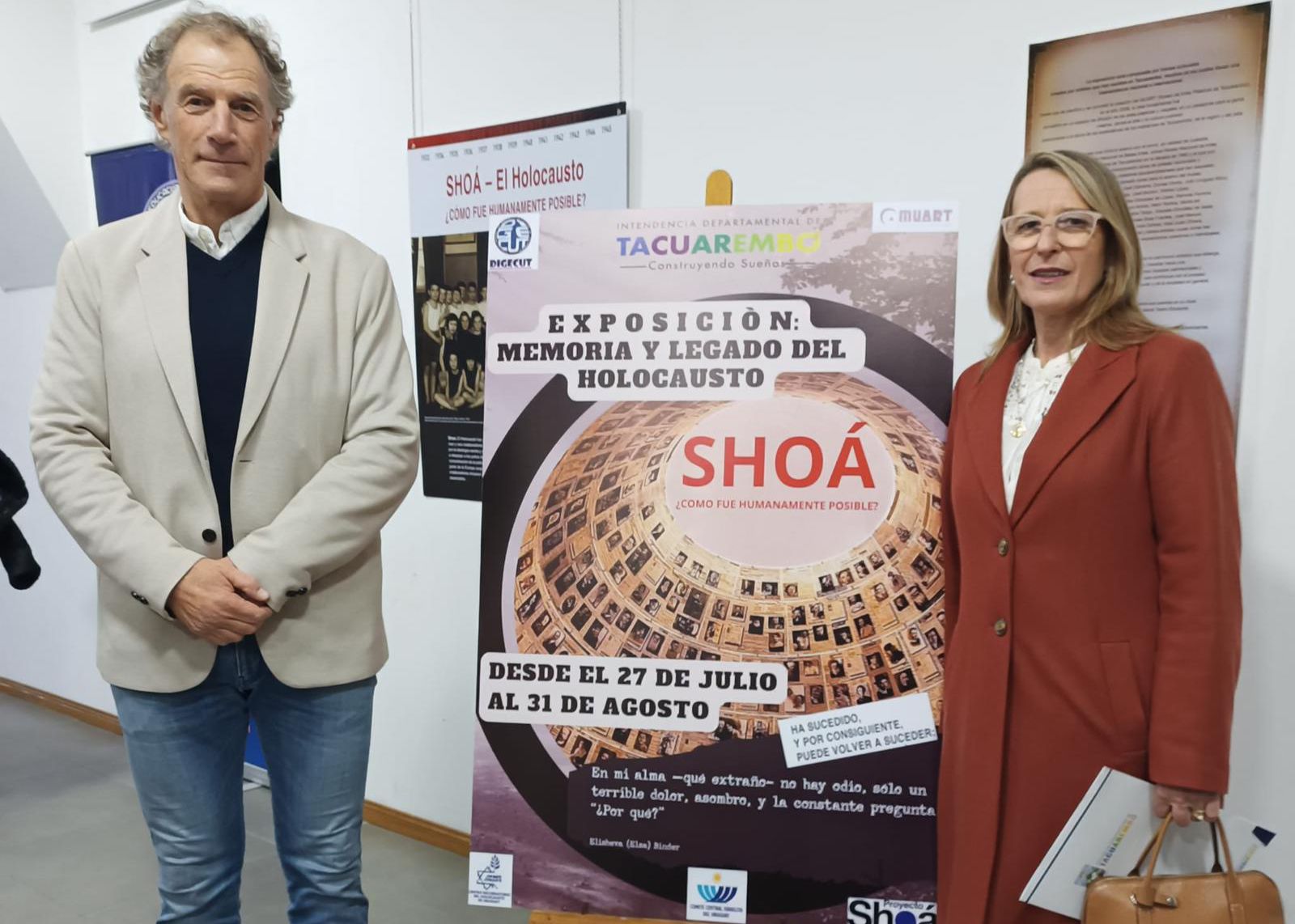 Muestra Memoria y Legado del Holocausto está habilitada al público hasta el 31 de agosto