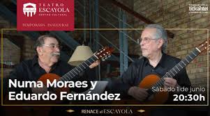 Teatro Escayola, Numa Moraes y Eduardo Fernández