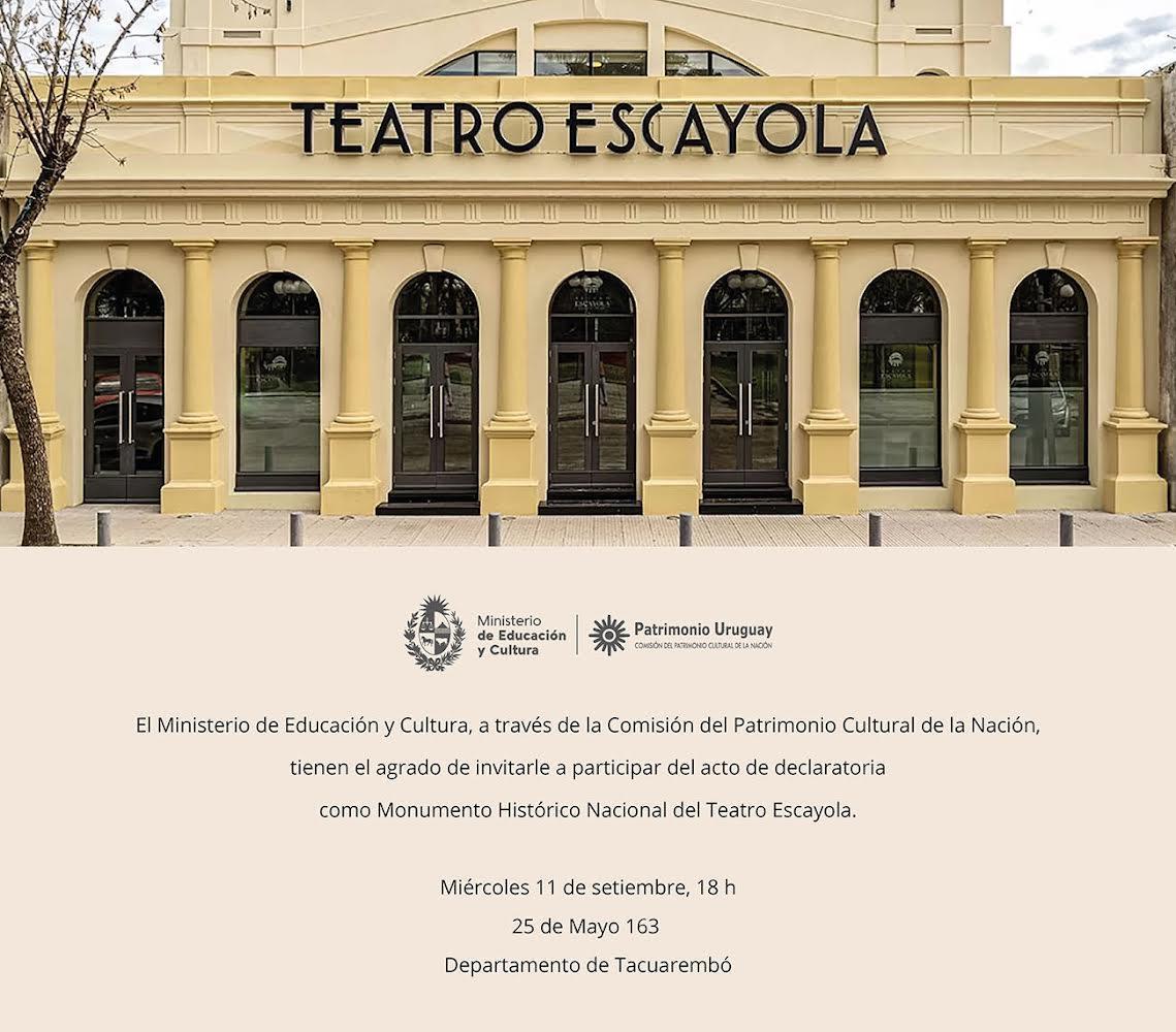 Teatro Escayola será declarado Monumento Histórico Nacional