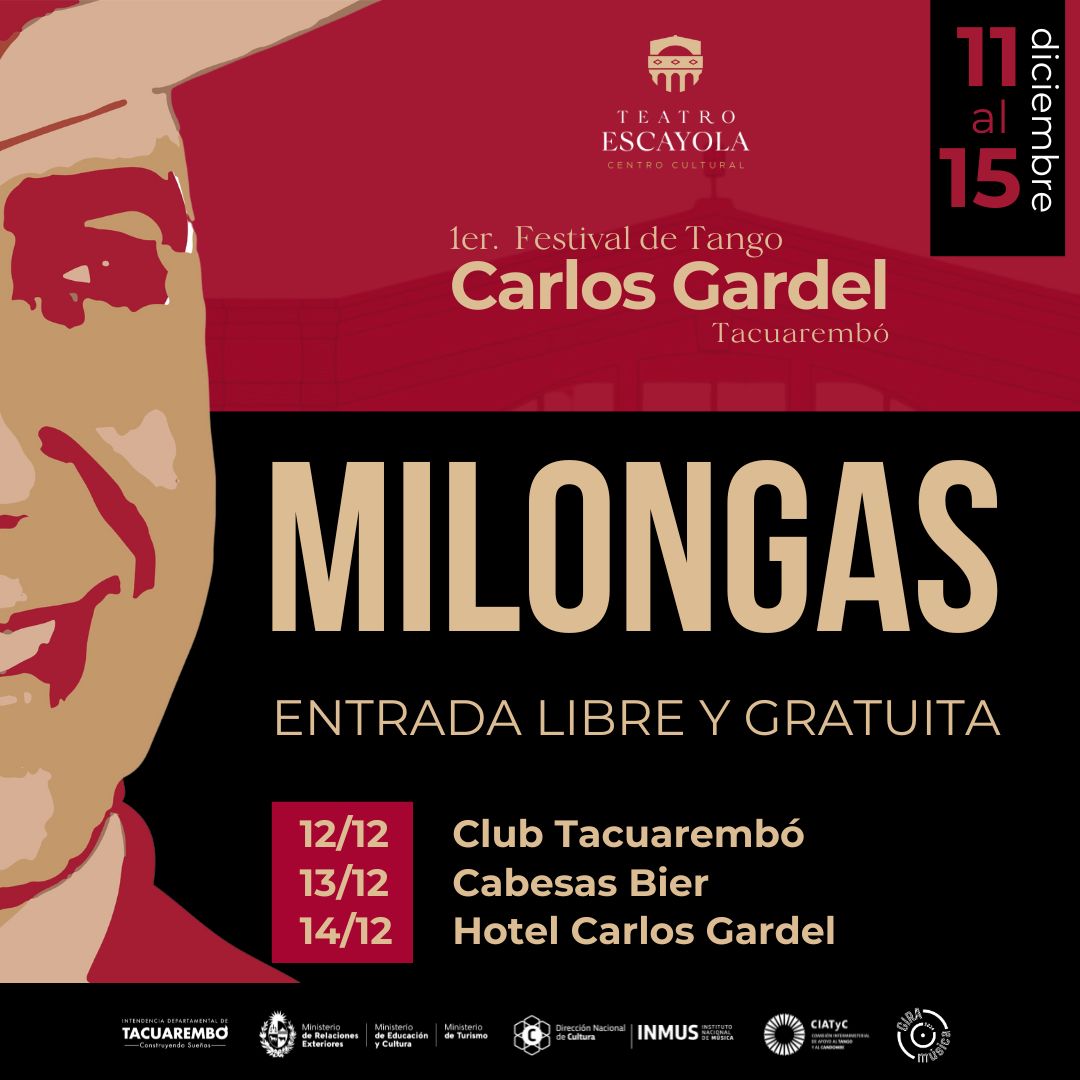 Tacuarembó palpita el Primer Festival de Tango Carlos Gardel
