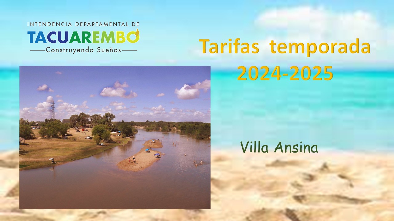 Tarifas camping Villa Ansina