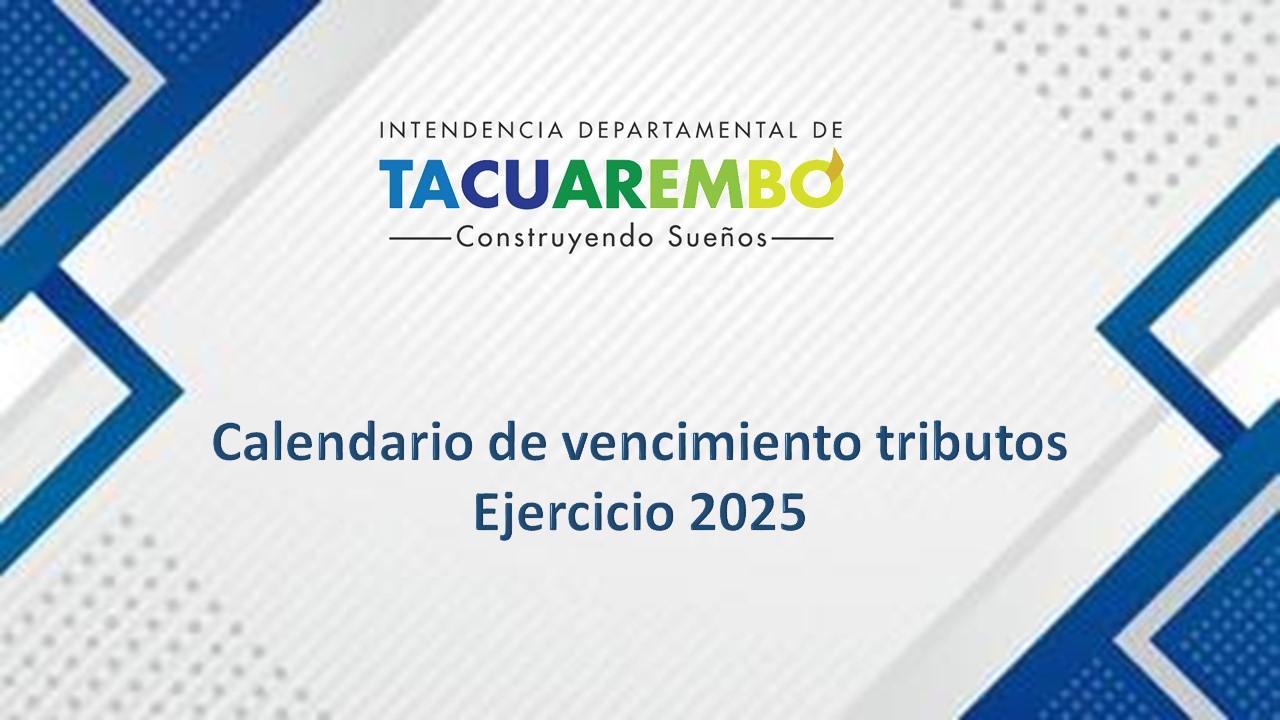 Calendario de vencimientos tributos Ejercicio 2025