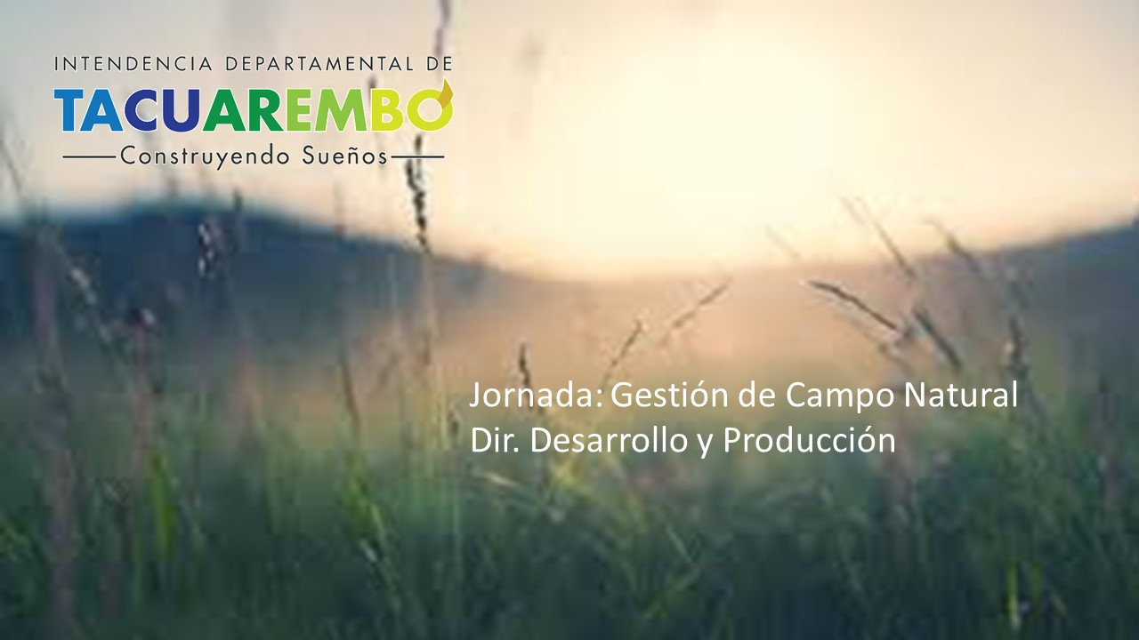 Jornada Gestión Campo Natural