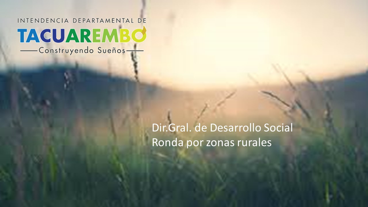 Ronda por zonas rurales, cambio de fecha