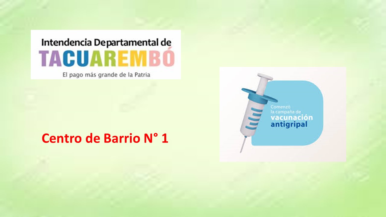 Vacunación antigripal Centro de Barrio 1