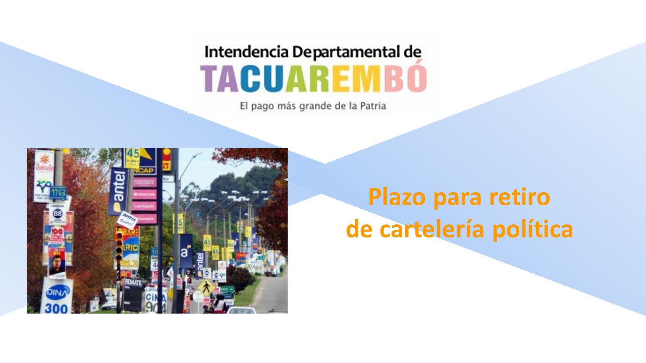 Retiro de Cartelería política