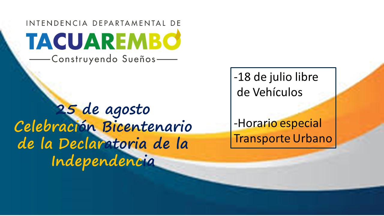 25 de agosto: libre de vehículos y horario especial de transporte urbano