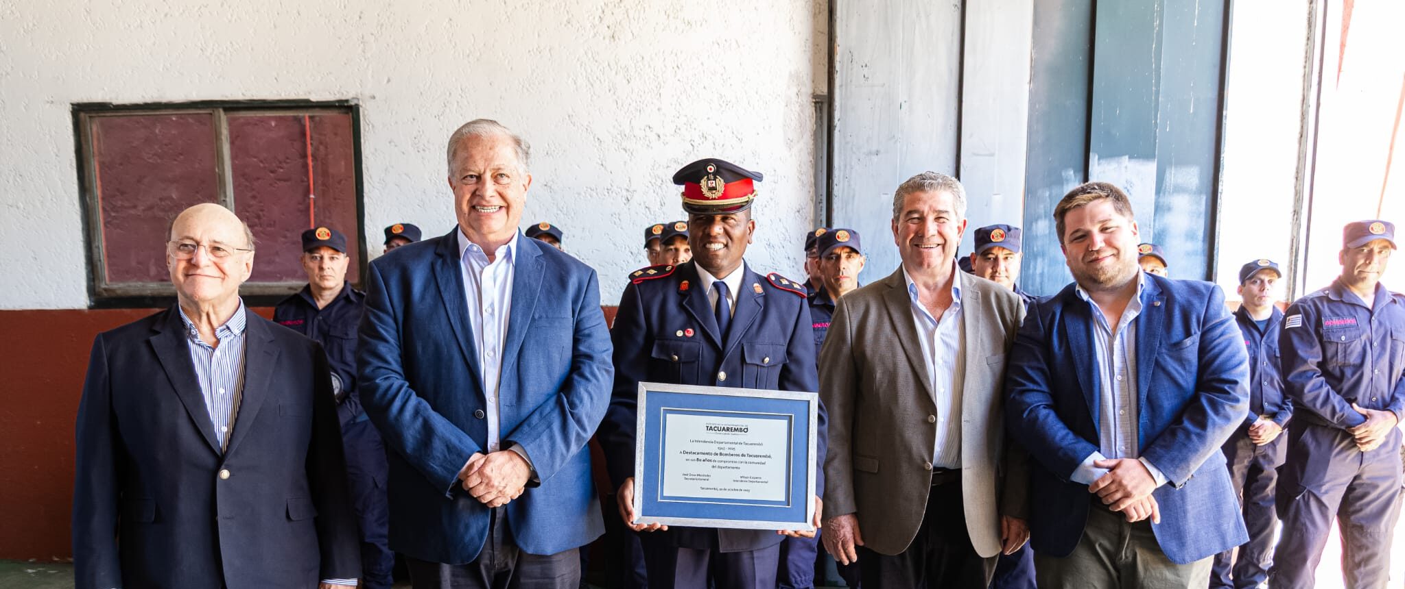 El Destacamento de Bomberos de Tacuarembó celebró 80 años de servicio a la comunidad