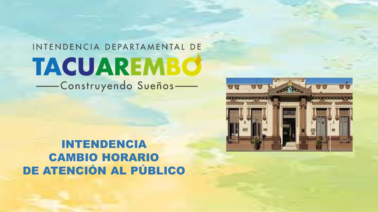 Intendencia atención al público en horario vespertino