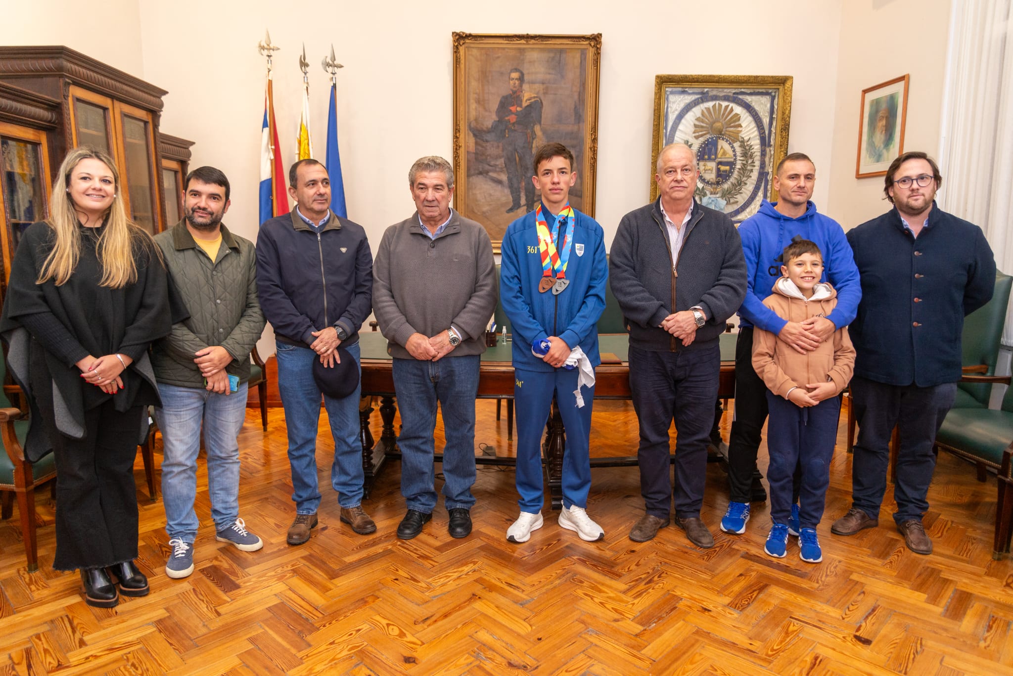 Tacuarembó recibió con alegría al atleta Bruno Núñez