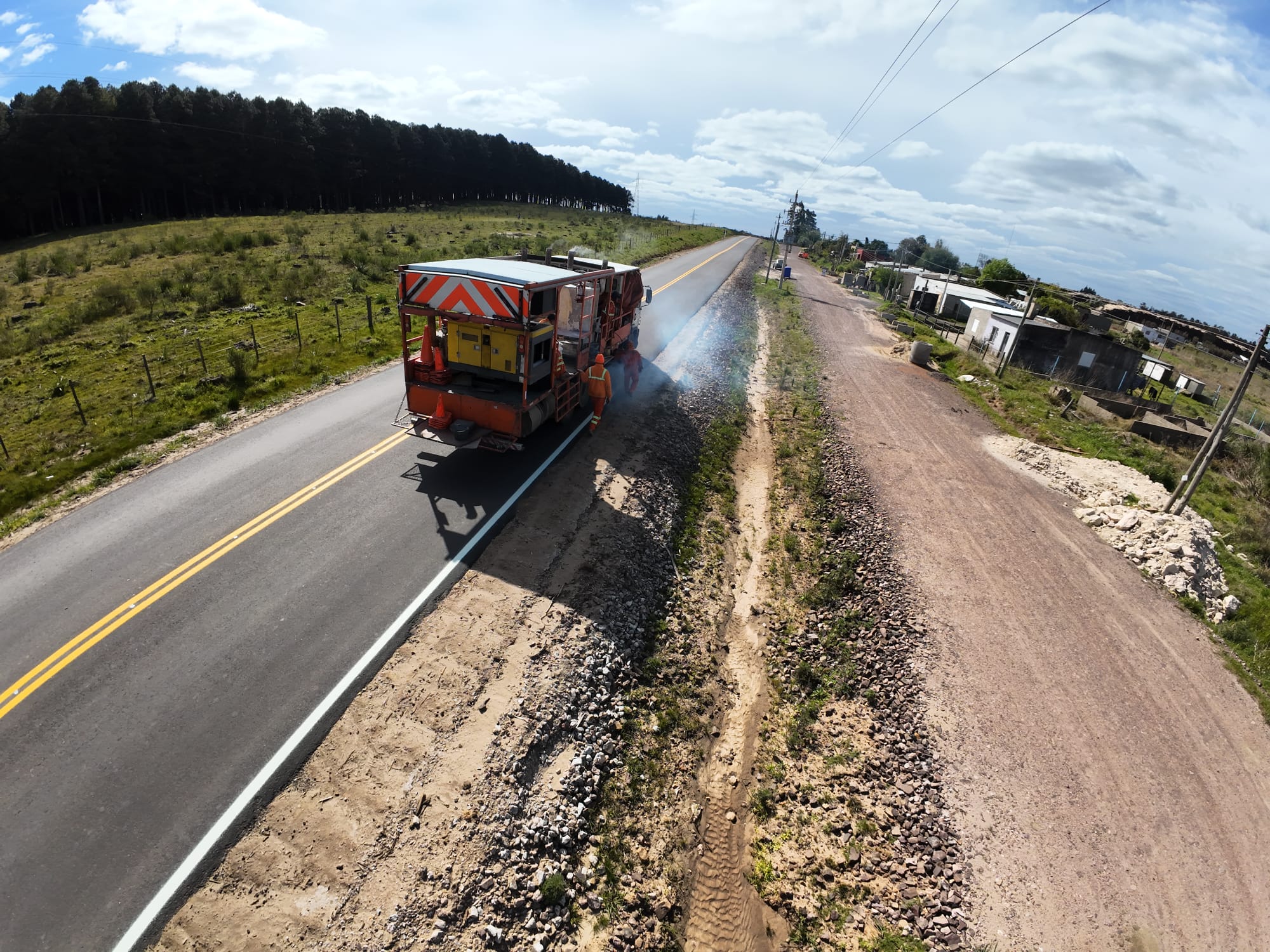 La Intendencia realizó mejoras viales en Los Molles, camino 192 y La Matutina