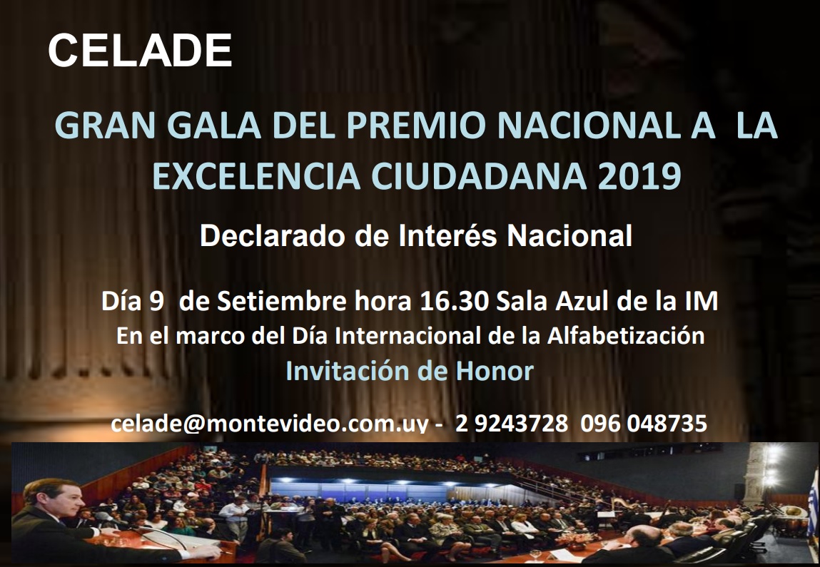 Gala del Premio Nacional a la Excelencia Ciudadana 2019